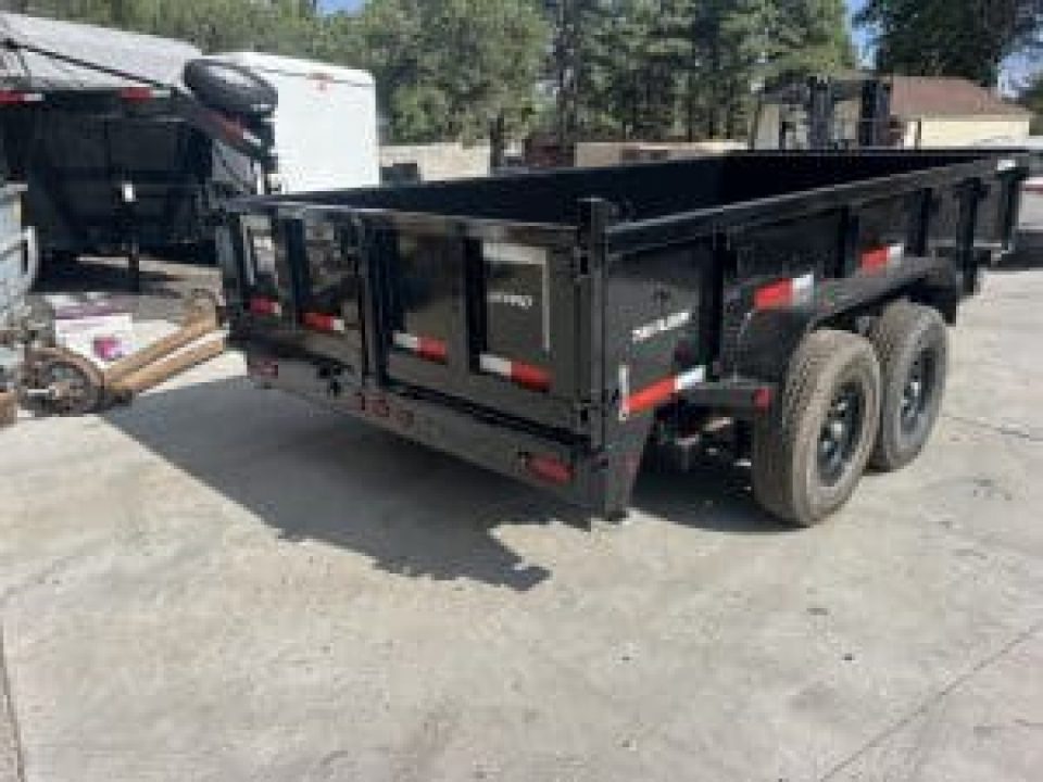 New 2026 Top Hat Trailers 7X16 Dump Trailer 14K Low profile tarp, ramps - 255120