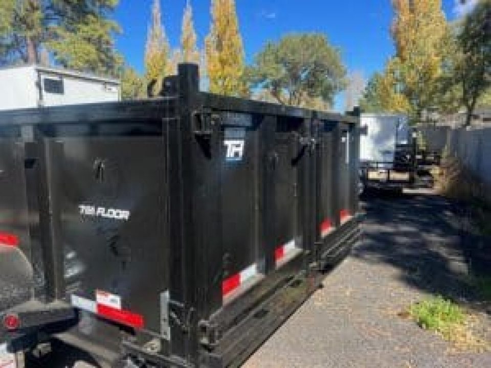 New 2026 Top Hat Trailers 7'X14' DX Dump Trailer 14000 lb G.V.W. 3' Sides Dump Trailer