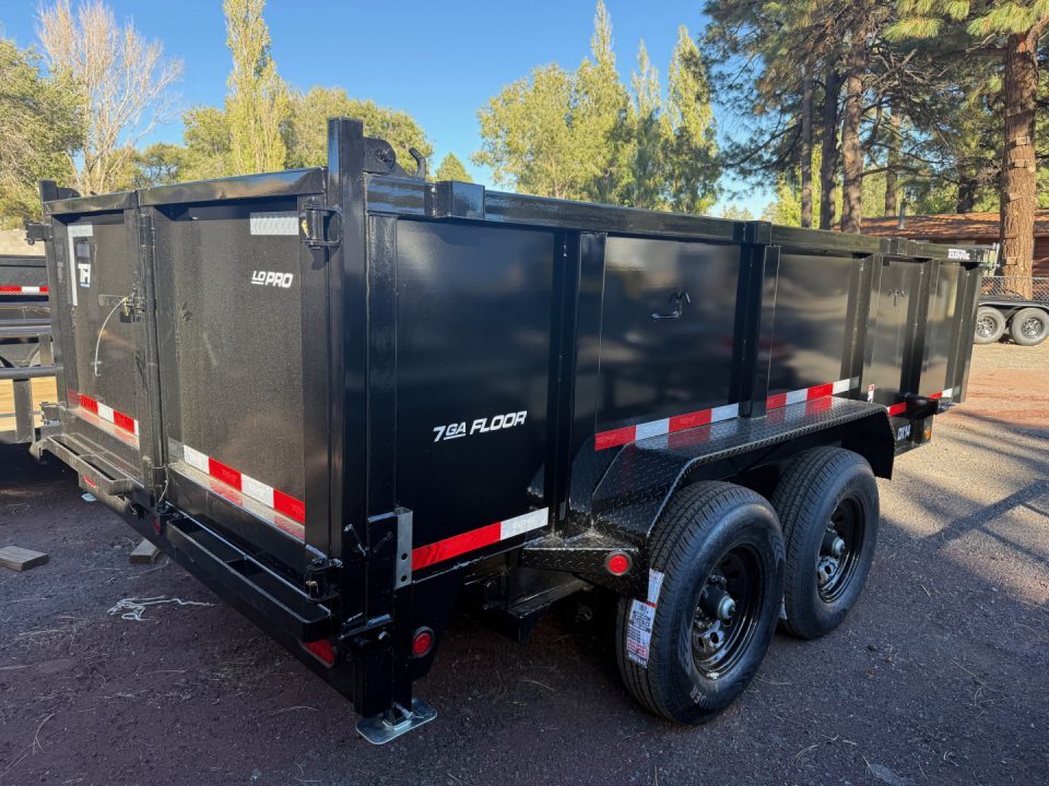 New 2026 Top Hat Trailers 7'X14' DX Dump Trailer 14000 lb G.V.W. 3' Sides Dump Trailer