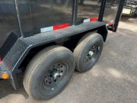New 2026 Top Hat Trailers 7'X14' DX Dump Trailer 14000 lb G.V.W. 3' Sides Dump Trailer