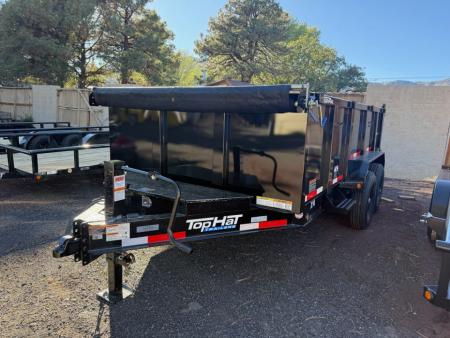 New 2026 Top Hat Trailers 7'X14' DX Dump Trailer 14000 lb G.V.W. 3' Sides Dump Trailer