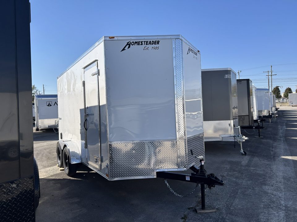 New 2027 Homesteader Trailer INTREPID 7 X 14 FT CARGO TRAILER DOUBLE BARN DOORS 6.5 FT INTERIOR