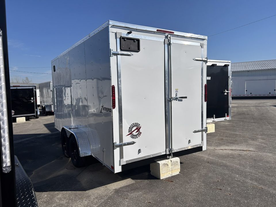 New 2027 Homesteader Trailer INTREPID 7 X 14 FT CARGO TRAILER DOUBLE BARN DOORS 6.5 FT INTERIOR