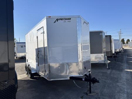 New 2027 Homesteader Trailer INTREPID 7 X 14 FT CARGO TRAILER DOUBLE BARN DOORS 6.5 FT INTERIOR