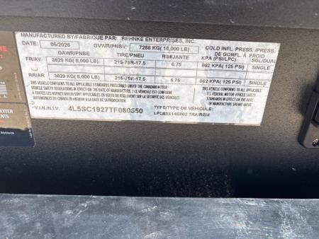 New 2026 Behnke LPD83X14E802 Dump Trailer