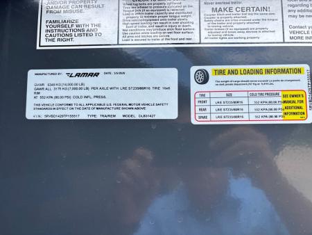 New 2026 Lamar Trailers DL831427-48 Dump Trailer