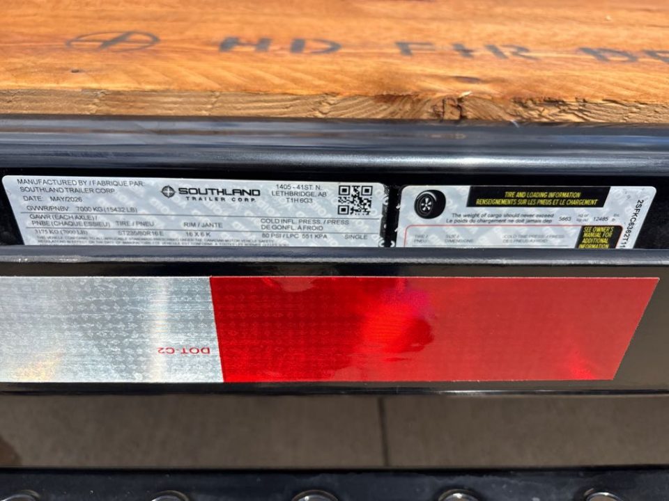New 2026 SOUTHLAND TRAILER CORP. LBAT7-416BLKTLT Utility Trailer