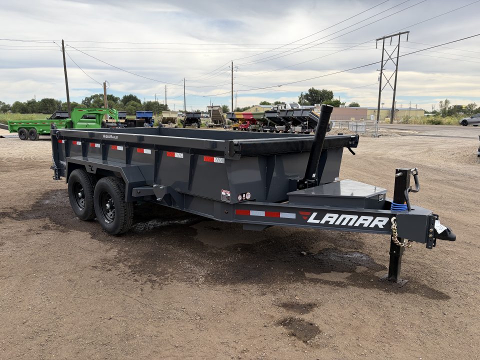 New 2026 Lamar 7x14 14k Telescopic Dump Trailer