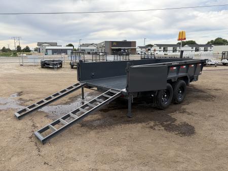New 2026 Lamar 7x14 14k Telescopic Dump Trailer