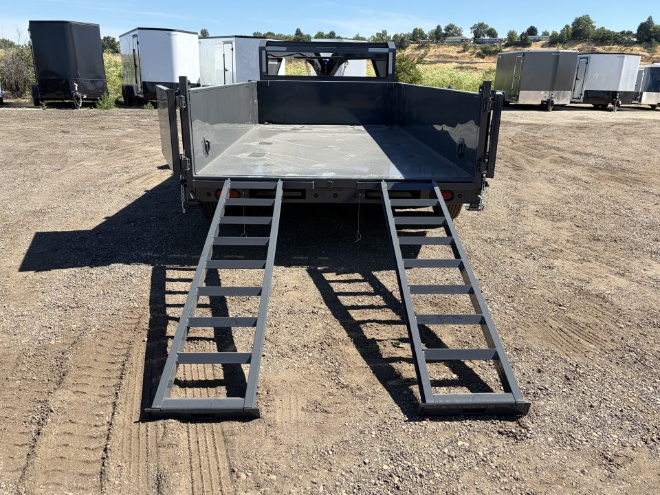 New 2026 Lamar 7x14 16k Gooseneck Dump Trailer