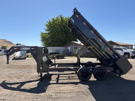 New 2026 Lamar 7x14 16k Gooseneck Dump Trailer