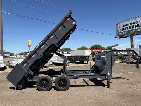 New 2026 Lamar 7x14 16k Gooseneck Dump Trailer