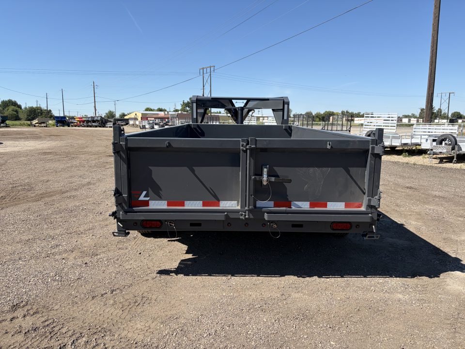 New 2026 Lamar 7x14 16k Telescopic Gooseneck Dump Trailer