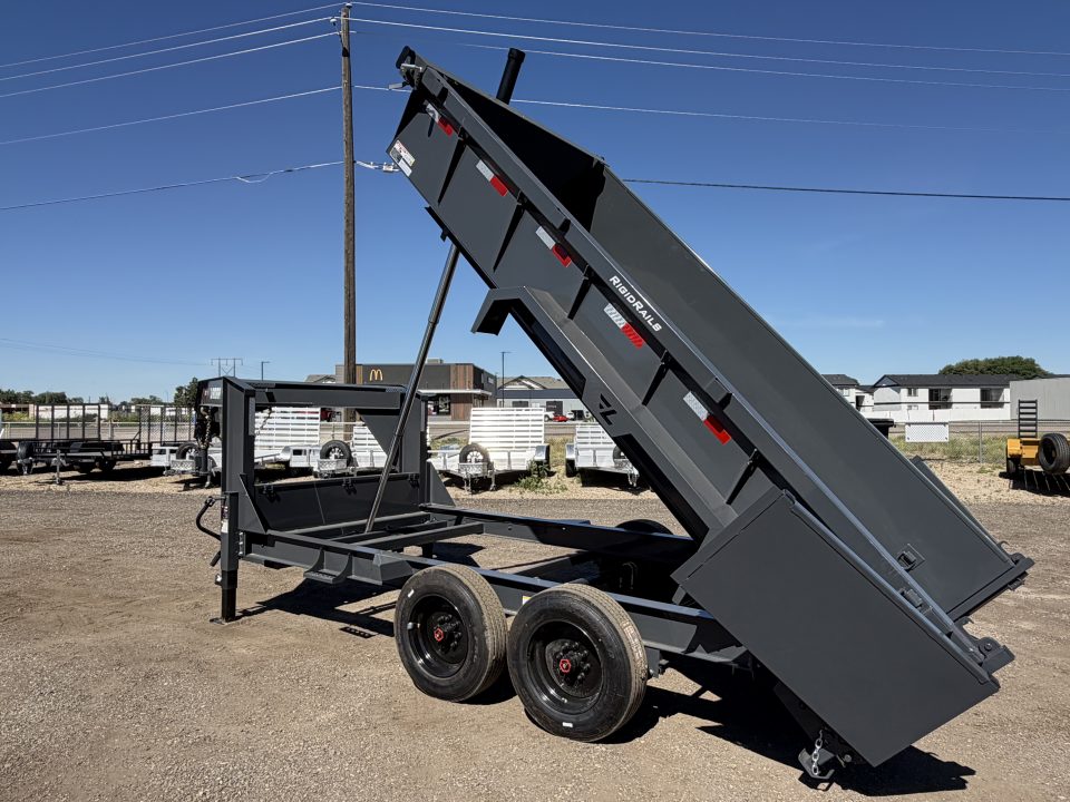New 2026 Lamar 7x14 16k Telescopic Gooseneck Dump Trailer