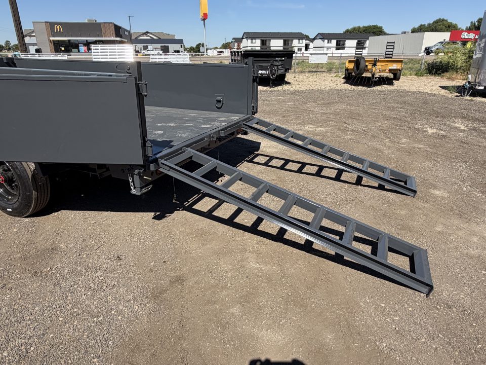 New 2026 Lamar 7x14 16k Telescopic Gooseneck Dump Trailer