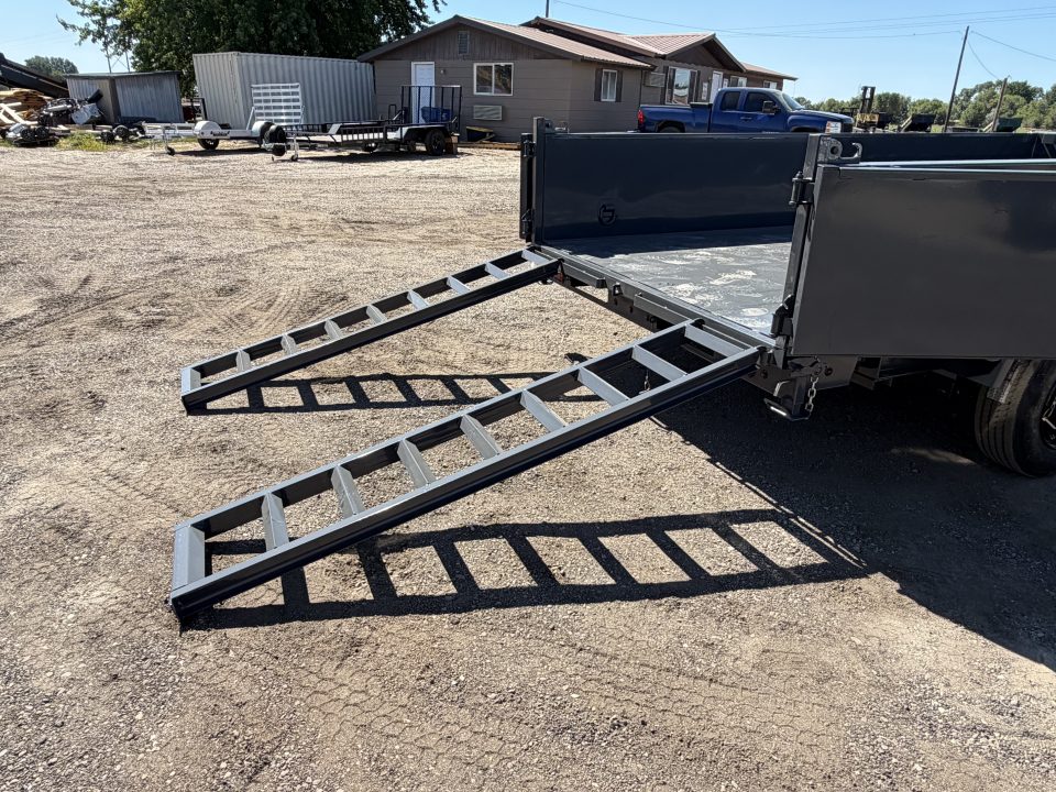 New 2026 Lamar 7x14 16k Telescopic Gooseneck Dump Trailer
