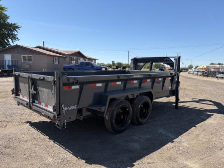 New 2026 Lamar 7x14 16k Telescopic Gooseneck Dump Trailer