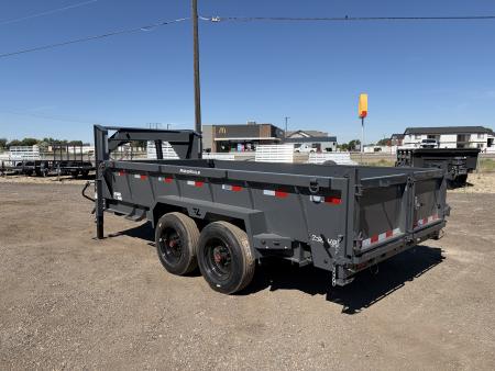 New 2026 Lamar 7x14 16k Telescopic Gooseneck Dump Trailer