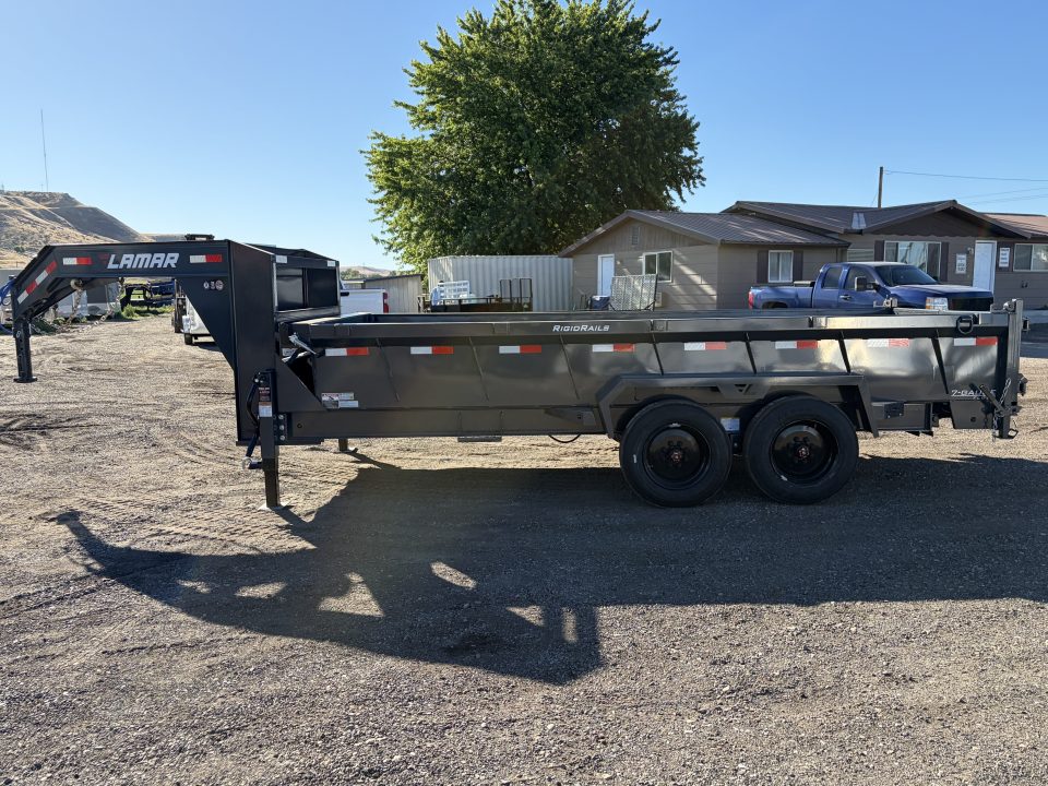 New 2026 Lamar 7x16 16k Gooseneck Dump Trailer