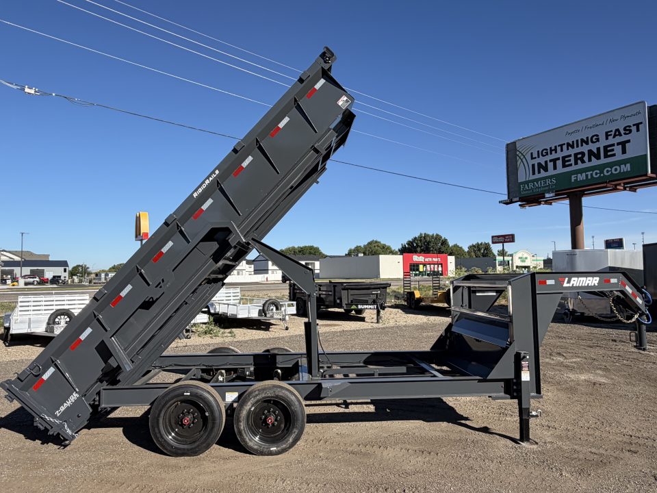 New 2026 Lamar 7x16 16k Gooseneck Dump Trailer