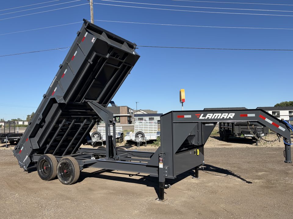 New 2026 Lamar 7x16 16k Gooseneck Dump Trailer