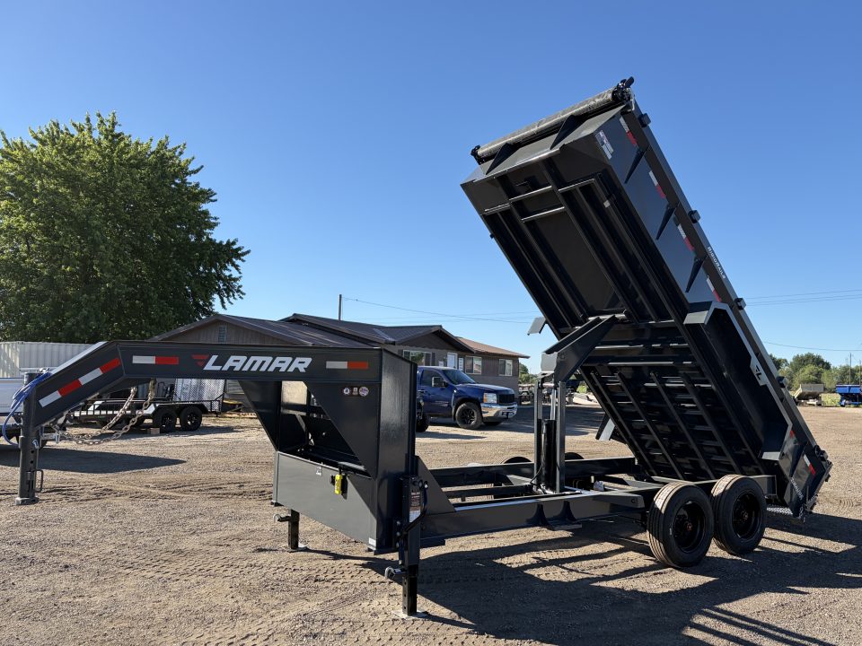 New 2026 Lamar 7x16 16k Gooseneck Dump Trailer
