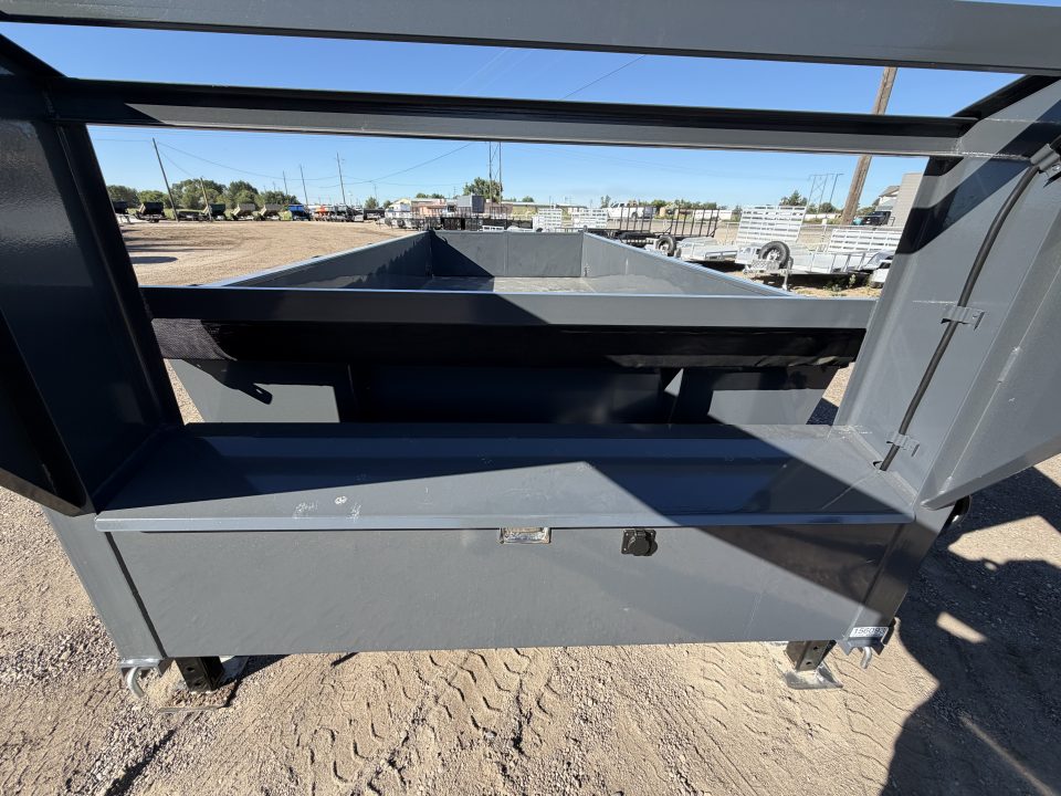 New 2026 Lamar 7x16 16k Gooseneck Dump Trailer