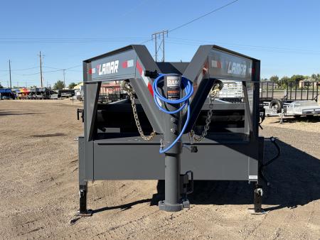 New 2026 Lamar 7x16 16k Gooseneck Dump Trailer
