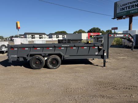 New 2026 Lamar 7x16 16k Gooseneck Dump Trailer