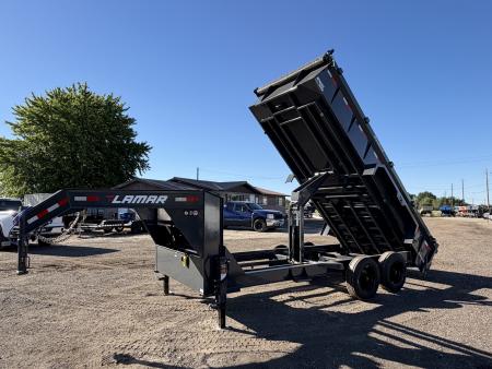 New 2026 Lamar 7x16 16k Gooseneck Dump Trailer