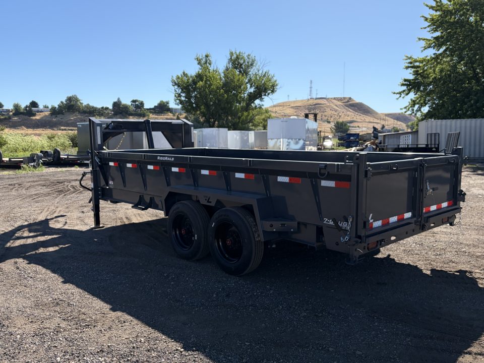 New 2026 Lamar 7x16 16k Telescopic Gooseneck Dump Trailer