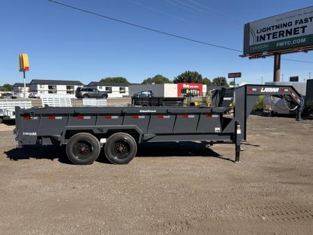 New 2026 Lamar 7x16 16k Telescopic Gooseneck Dump Trailer