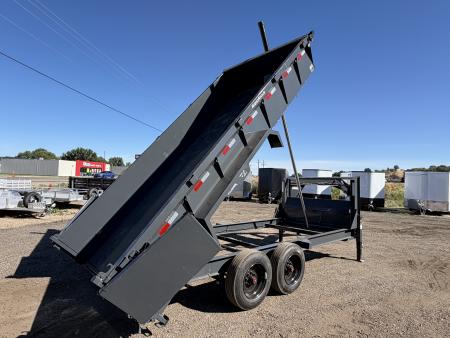 New 2026 Lamar 7x16 16k Telescopic Gooseneck Dump Trailer