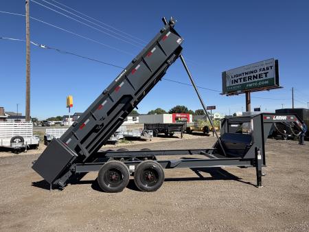 New 2026 Lamar 7x16 16k Telescopic Gooseneck Dump Trailer