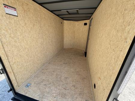 New 2026 Covered Wagon 6'x12 Enclosed, Black Out Package, 7' Interior