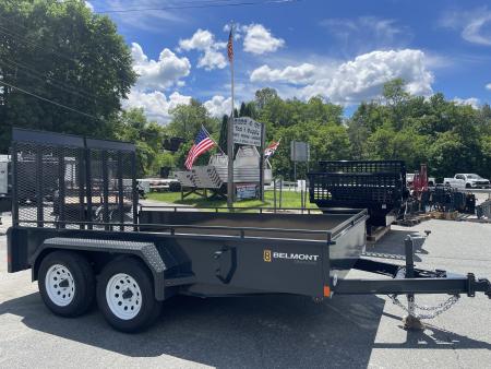 New 2026 Belmont 82 x12'-7K-Solid Side Landscape Trailer