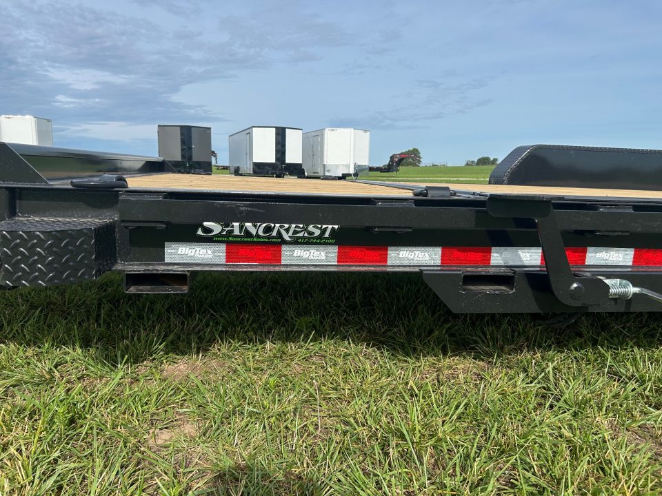 New 2027 Big Tex 83x20 Tandem 15.4K I-Beam Gravity Tilt w/ 6' Stationary, Toolbox, & Fork Holders
