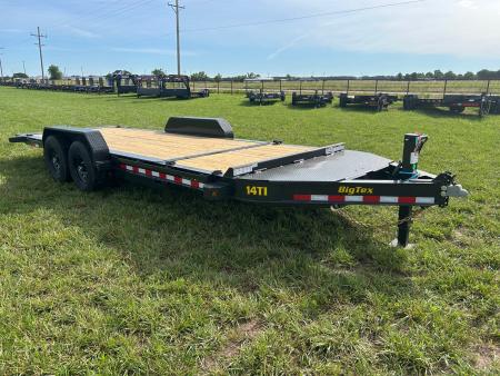 New 2027 Big Tex 83x20 Tandem 15.4K I-Beam Gravity Tilt w/ 6' Stationary, Toolbox, & Fork Holders