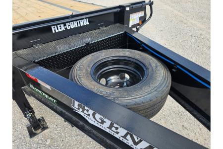 New 2026 Legend 102X25 TANDEM LO-PRO FLATBED PINTLE W/ 12K AXLES MAX RAMPS & 14PLY TIRES