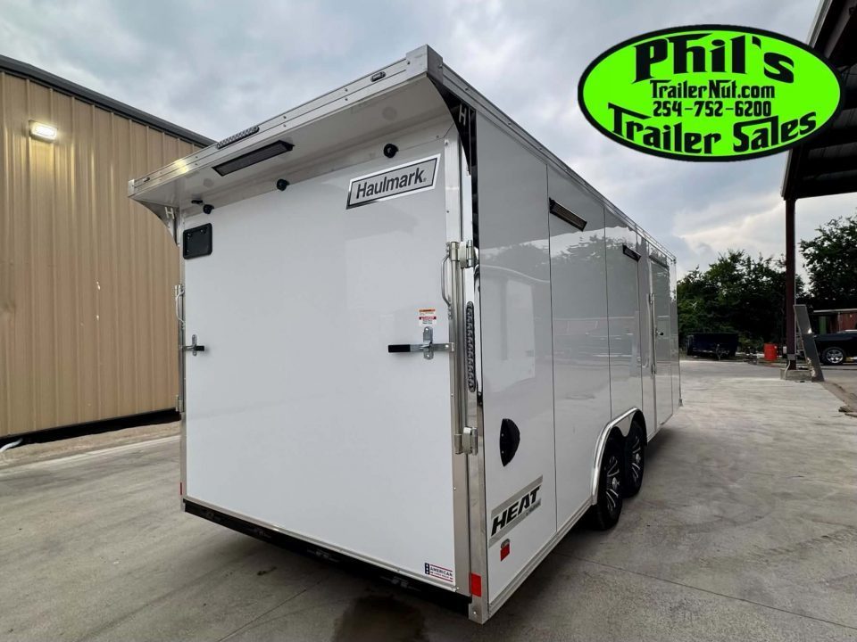 New Haulmark HEAT 8.5X24 Car / Racing Trailer ENCLOSED CAR HAULER FINISHED INTERIOR WITH CABINETS!