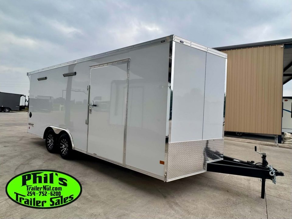 New Haulmark HEAT 8.5X24 Car / Racing Trailer ENCLOSED CAR HAULER FINISHED INTERIOR WITH CABINETS!
