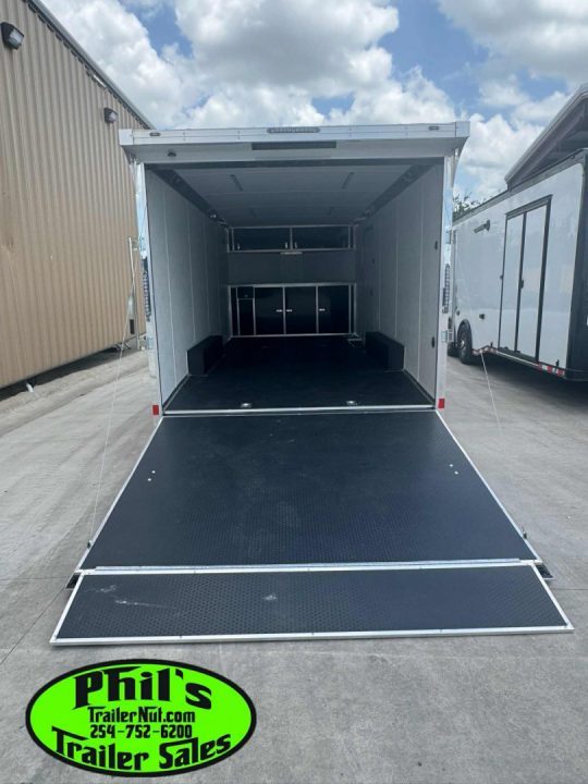 New Haulmark HEAT 8.5X24 Car / Racing Trailer ENCLOSED CAR HAULER FINISHED INTERIOR WITH CABINETS!