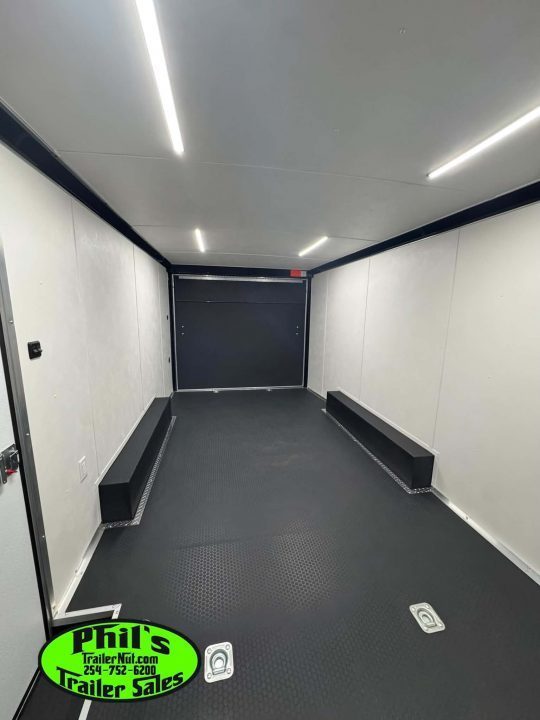 New Haulmark HEAT 8.5X24 Car / Racing Trailer ENCLOSED CAR HAULER FINISHED INTERIOR WITH CABINETS!
