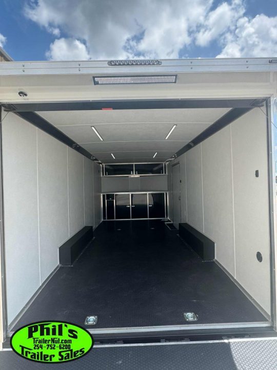 New Haulmark HEAT 8.5X24 Car / Racing Trailer ENCLOSED CAR HAULER FINISHED INTERIOR WITH CABINETS!