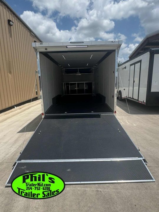 New Haulmark HEAT 8.5X24 Car / Racing Trailer ENCLOSED CAR HAULER FINISHED INTERIOR WITH CABINETS!