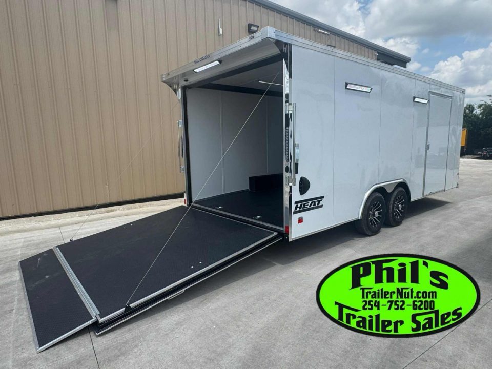 New Haulmark HEAT 8.5X24 Car / Racing Trailer ENCLOSED CAR HAULER FINISHED INTERIOR WITH CABINETS!