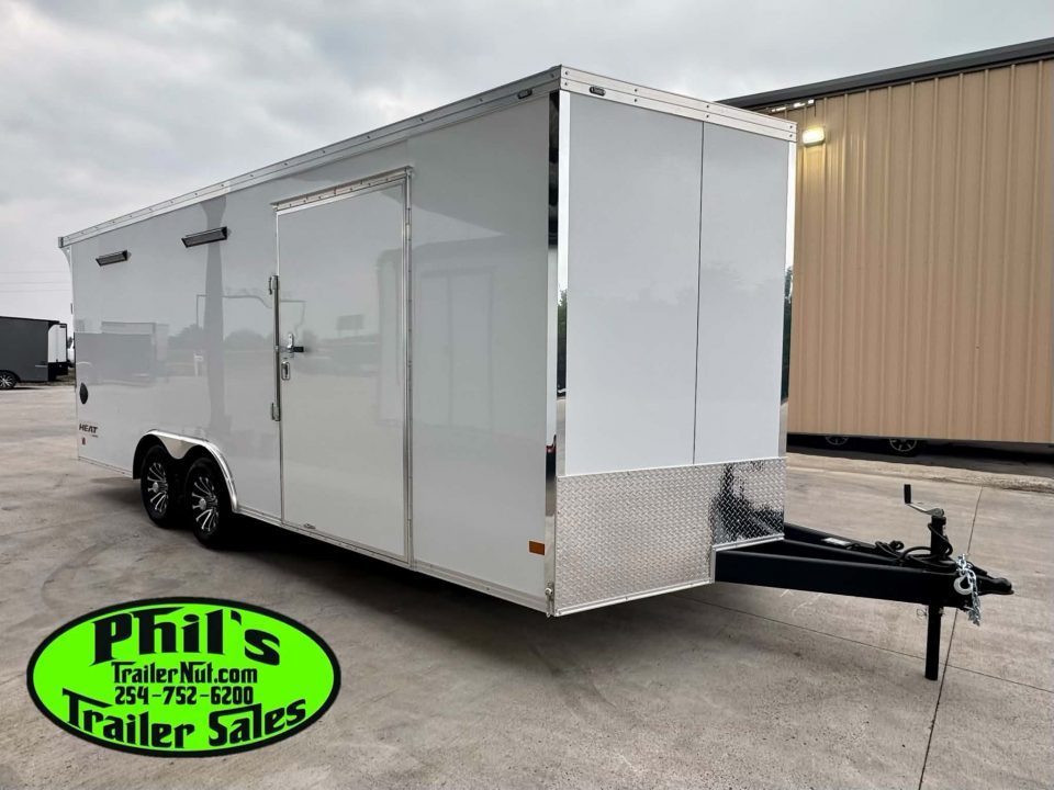 New Haulmark HEAT 8.5X24 Car / Racing Trailer ENCLOSED CAR HAULER FINISHED INTERIOR WITH CABINETS!