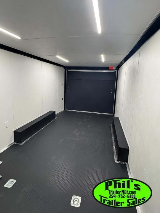 New Haulmark HEAT 8.5X24 Car / Racing Trailer ENCLOSED CAR HAULER FINISHED INTERIOR WITH CABINETS!