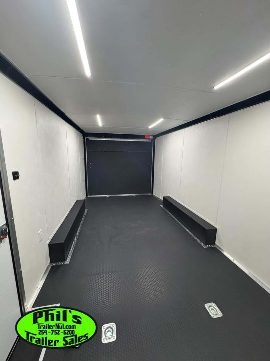 New Haulmark HEAT 8.5X24 Car / Racing Trailer ENCLOSED CAR HAULER FINISHED INTERIOR WITH CABINETS!