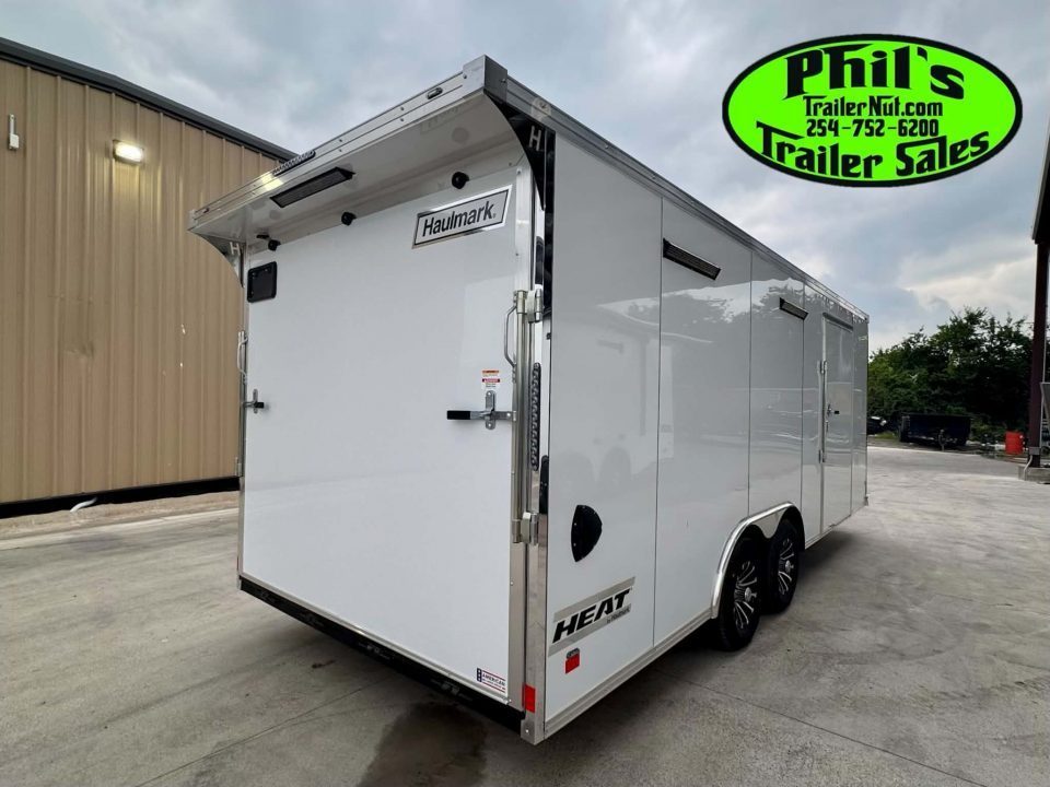 New Haulmark HEAT 8.5X24 Car / Racing Trailer ENCLOSED CAR HAULER FINISHED INTERIOR WITH CABINETS!